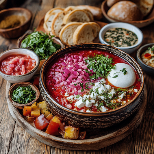 Borscht with Pampushky